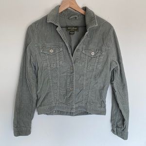 Eddie Bauer Vintage Green Corduroy Jacket